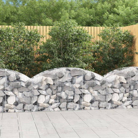 Vidaxx gabion voûté 150x50x60 80 cm en fer galvanisé
