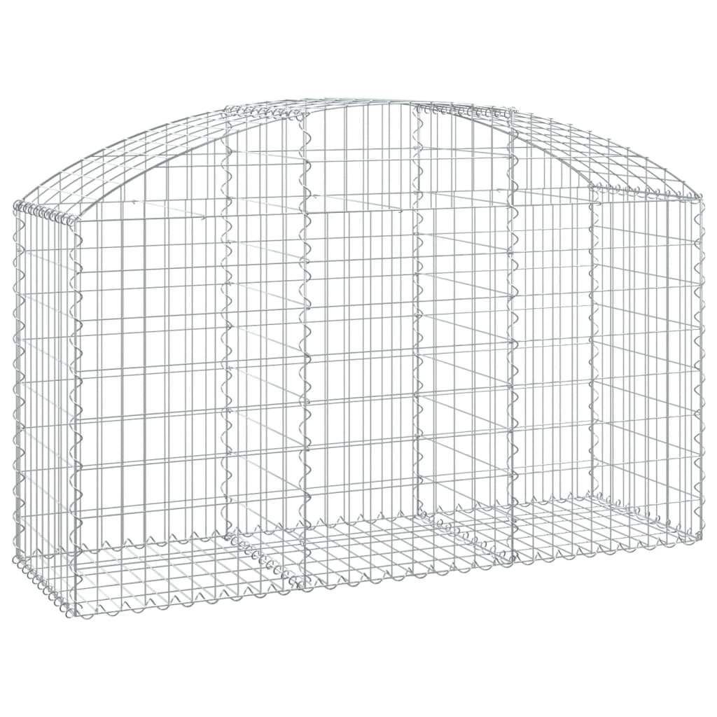 Vidaxx gabion voûté 150x50x80 100 cm en fer galvanisé