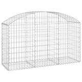 Vidaxx gabion voûté 150x50x80 100 cm en fer galvanisé