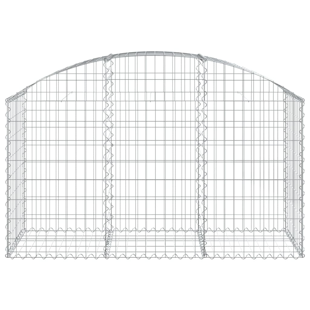 Vidaxx gabion voûté 150x50x80 100 cm en fer galvanisé