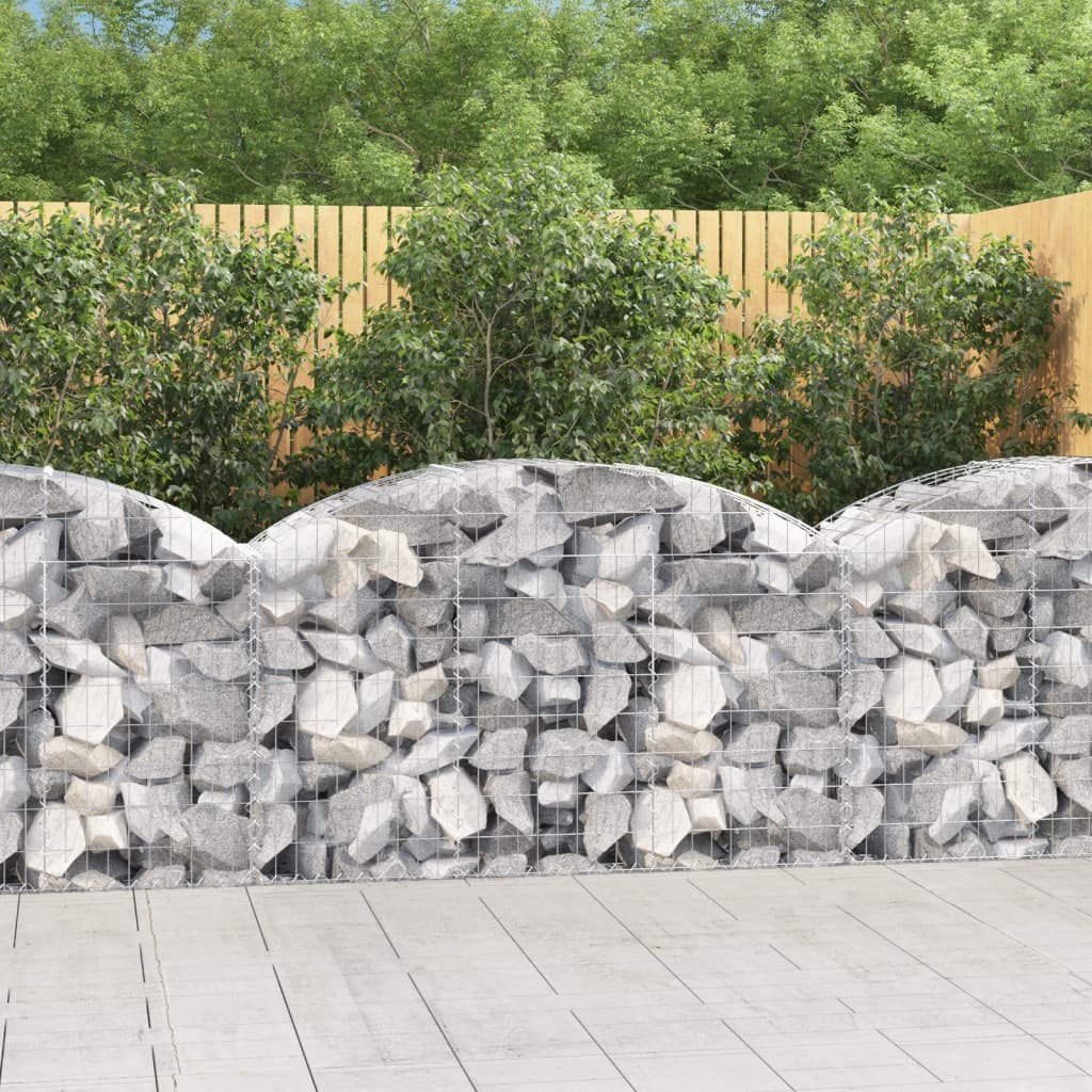 Vidaxx gabion voûté 150x50x80 100 cm en fer galvanisé