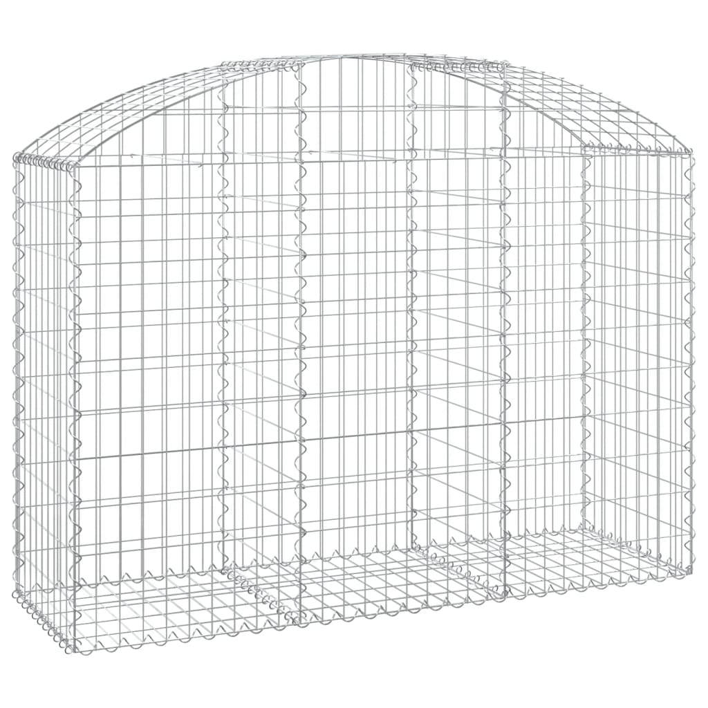 Vidaxx gabion voûté 150x50x100 120 cm en fer galvanisé