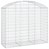 Vidaxx gabion voûté 150x50x120 140 cm en fer galvanisé
