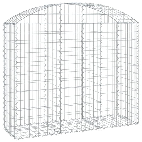 Vidaxx gabion voûté 150x50x120 140 cm en fer galvanisé