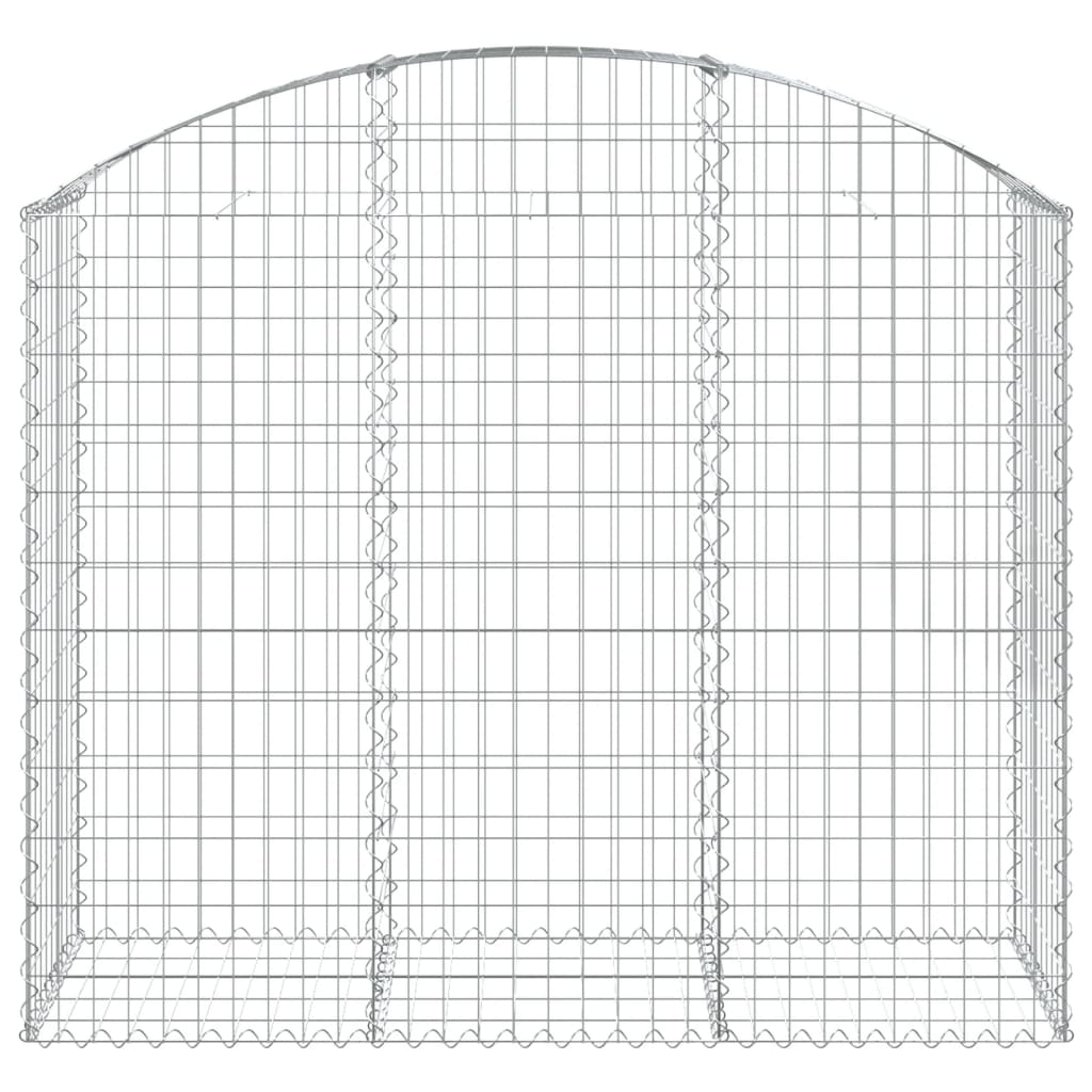 Vidaxx gabion voûté 150x50x120 140 cm en fer galvanisé