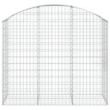Vidaxx gabion voûté 150x50x120 140 cm en fer galvanisé