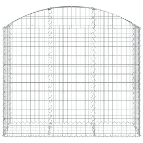 Vidaxx gabion voûté 150x50x120 140 cm en fer galvanisé