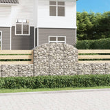 Vidaxx gabion voûté 150x50x120 140 cm en fer galvanisé