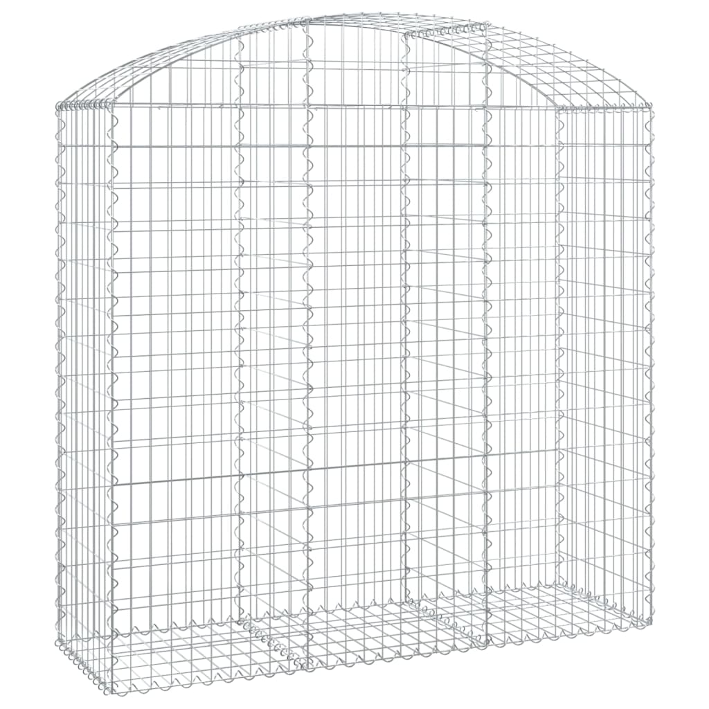 Vidaxx gabion voûté 150x50x140 160 cm en fer galvanisé