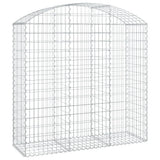 Vidaxx gabion voûté 150x50x140 160 cm en fer galvanisé