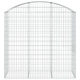 Vidaxx gabion voûté 150x50x140 160 cm en fer galvanisé