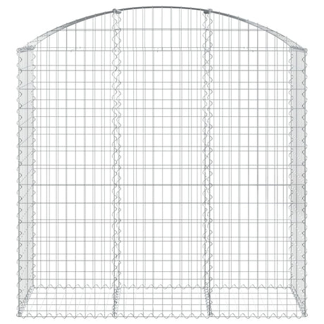 Vidaxx gabion voûté 150x50x140 160 cm en fer galvanisé