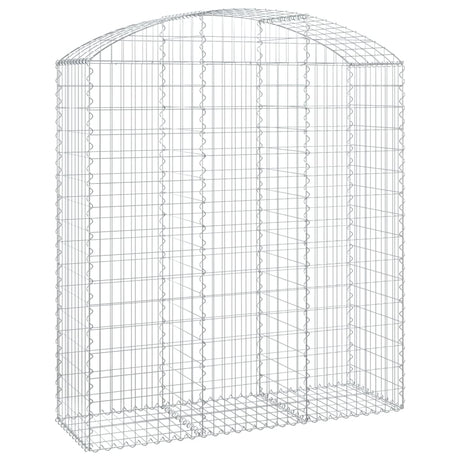 Vidaxx gabion voûté 150x50x160 180 cm en fer galvanisé