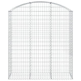 Vidaxx gabion voûté 150x50x160 180 cm en fer galvanisé