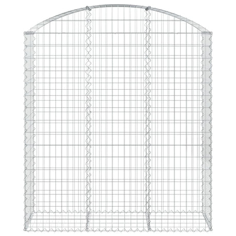 Vidaxx gabion voûté 150x50x160 180 cm en fer galvanisé