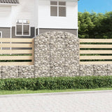 Vidaxx gabion voûté 150x50x160 180 cm en fer galvanisé