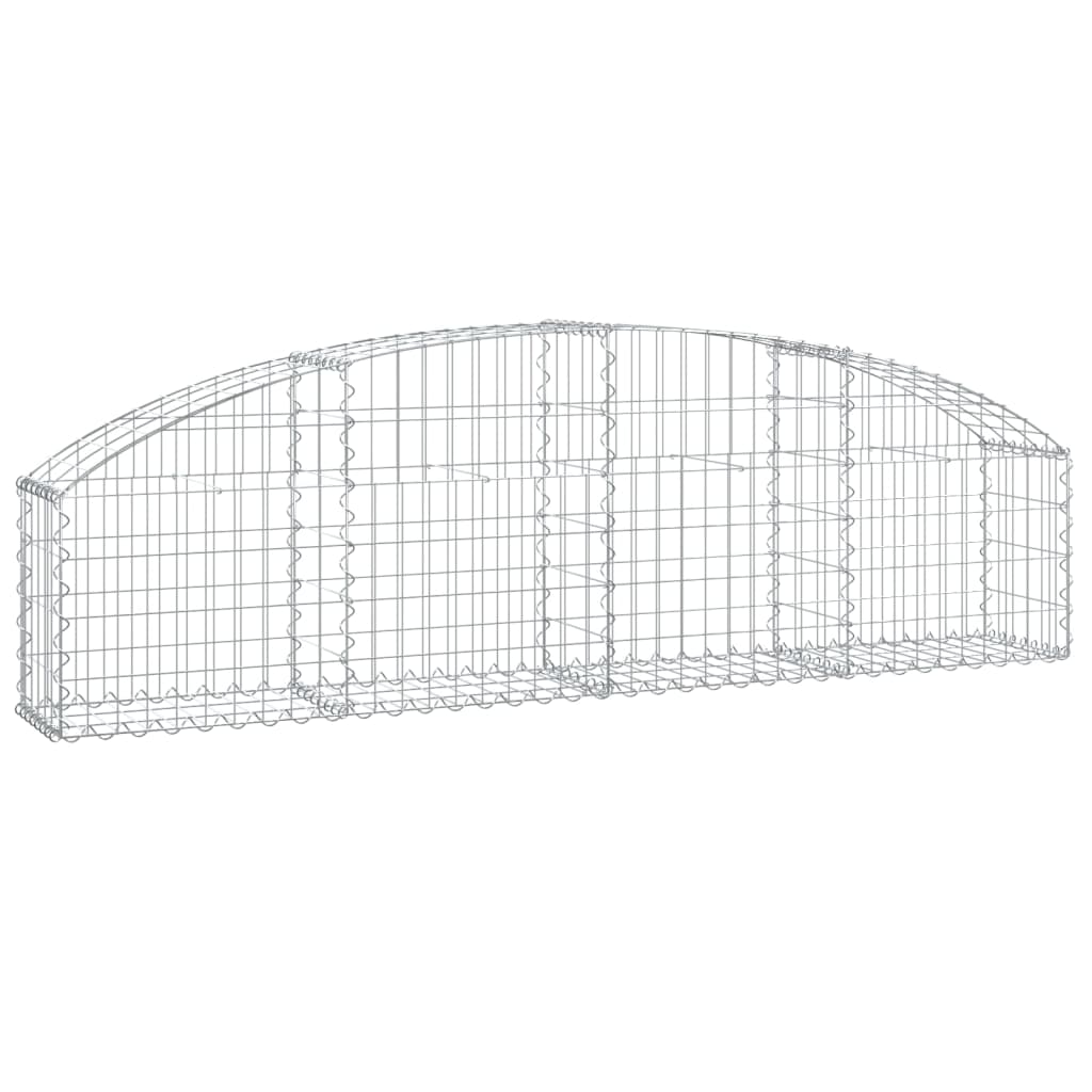 Vidaxx gabion voûté 200x30x40 60 cm en fer galvanisé