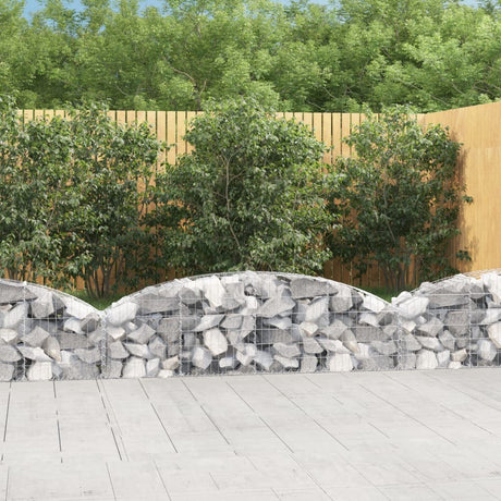 Vidaxx gabion voûté 200x30x40 60 cm en fer galvanisé