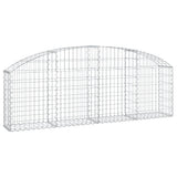 Vidaxx gabion voûté 200x30x60 80 cm en fer galvanisé