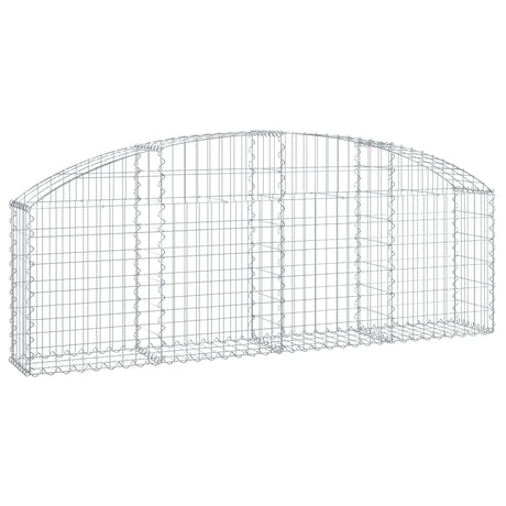 Vidaxx gabion voûté 200x30x60 80 cm en fer galvanisé
