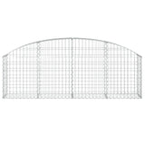 Vidaxx gabion voûté 200x30x60 80 cm en fer galvanisé