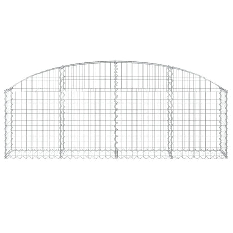 Vidaxx gabion voûté 200x30x60 80 cm en fer galvanisé