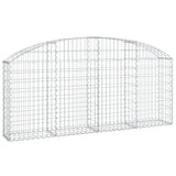 Vidaxx gabion voûté 200x30x80 100 cm en fer galvanisé