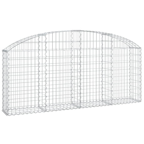 Vidaxx gabion voûté 200x30x80 100 cm en fer galvanisé