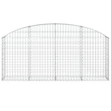 Vidaxx gabion voûté 200x30x80 100 cm en fer galvanisé