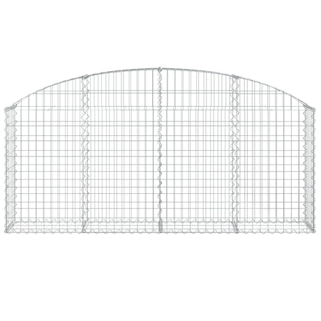 Vidaxx gabion voûté 200x30x80 100 cm en fer galvanisé
