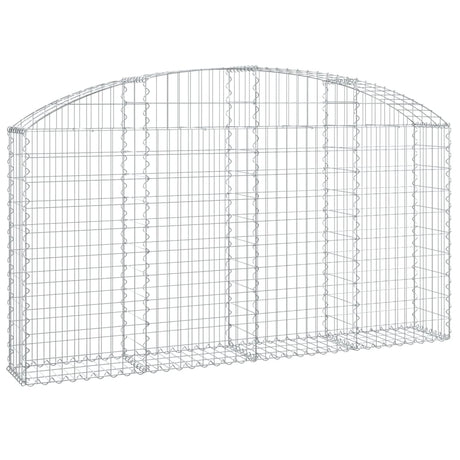 Vidaxx gabion voûté 200x30x100 120 cm en fer galvanisé