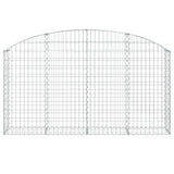 Vidaxx gabion voûté 200x30x100 120 cm en fer galvanisé