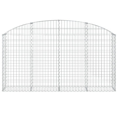 Vidaxx gabion voûté 200x30x100 120 cm en fer galvanisé