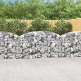 Vidaxx gabion voûté 200x30x100 120 cm en fer galvanisé