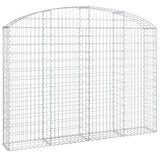 Vidaxx gabion voûté 200x30x140 160 cm en fer galvanisé
