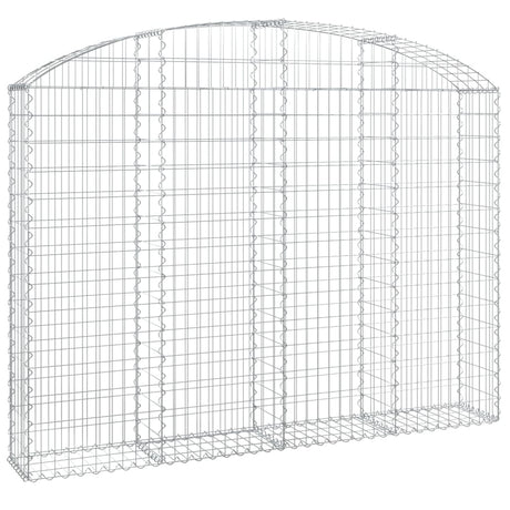 Vidaxx gabion voûté 200x30x140 160 cm en fer galvanisé
