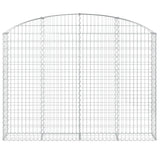 Vidaxx gabion voûté 200x30x140 160 cm en fer galvanisé