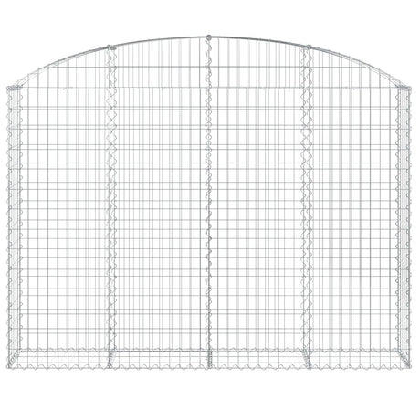 Vidaxx gabion voûté 200x30x140 160 cm en fer galvanisé