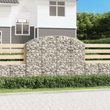 Vidaxx gabion voûté 200x30x140 160 cm en fer galvanisé