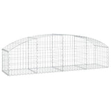 Vidaxx gabion voûté 200x50x40 60 cm en fer galvanisé