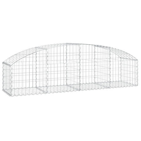 Vidaxx gabion voûté 200x50x40 60 cm en fer galvanisé