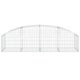 Vidaxx gabion voûté 200x50x40 60 cm en fer galvanisé