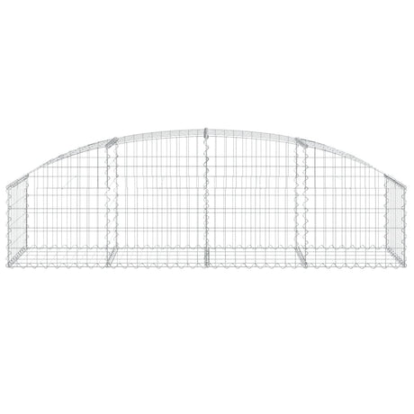 Vidaxx gabion voûté 200x50x40 60 cm en fer galvanisé