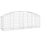 Vidaxx gabion voûté 200x50x60 80 cm en fer galvanisé
