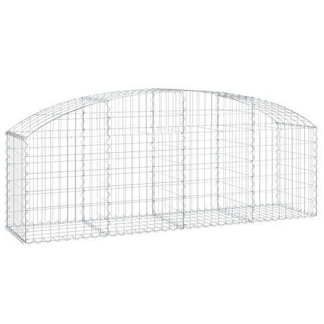 Vidaxx gabion voûté 200x50x60 80 cm en fer galvanisé