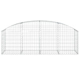Vidaxx gabion voûté 200x50x60 80 cm en fer galvanisé