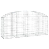 Vidaxx gabion voûté 200x50x80 100 cm en fer galvanisé