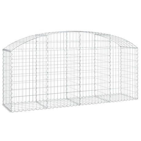 Vidaxx gabion voûté 200x50x80 100 cm en fer galvanisé