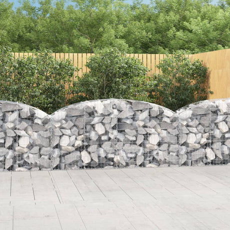 Vidaxx gabion voûté 200x50x80 100 cm en fer galvanisé