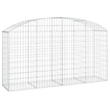Vidaxx gabion voûté 200x50x100 120 cm en fer galvanisé